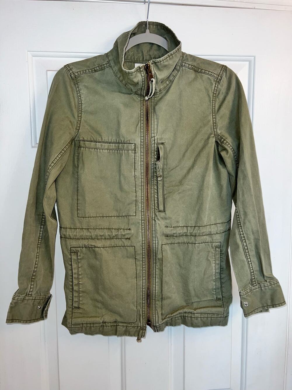 MADEWELL Fleet military jacket green zip-up - size Small